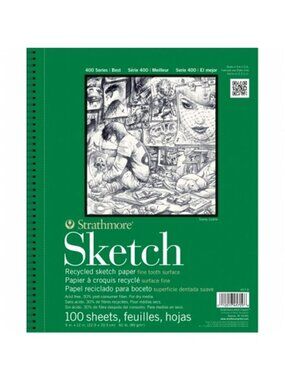 Strathmore Recycled Paper Pad  400 Series  100 Sheets  5 in X 8 in